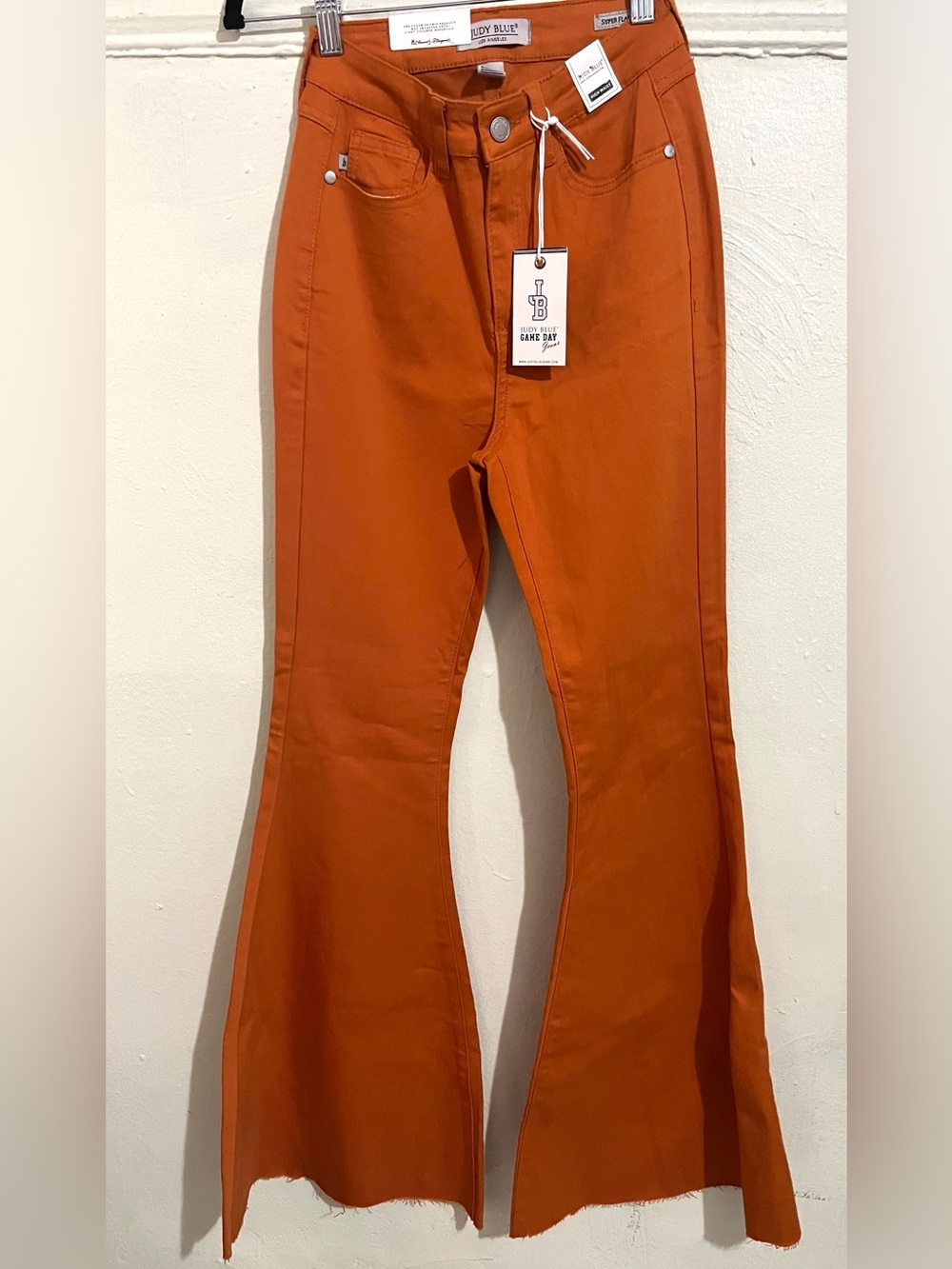 Judy Blue Burnt Orange High-Rise Flare Jeans